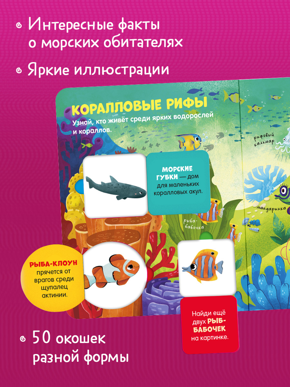 Книжка с окошками. Океаны и моря