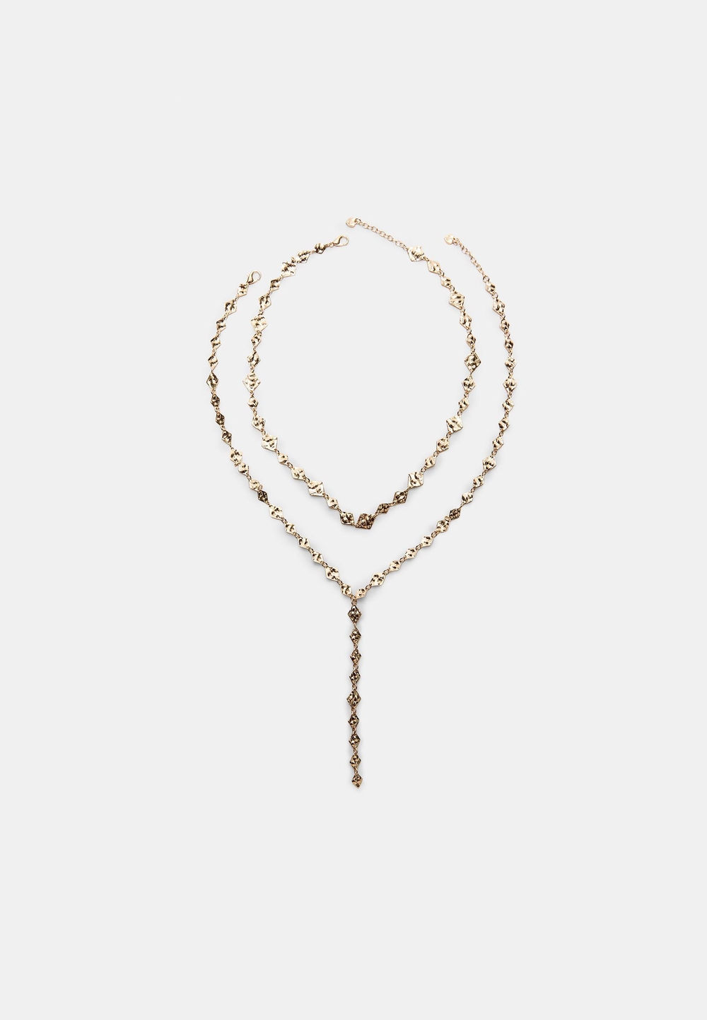 STRADIVARIUS Колье «Лариат», золотой