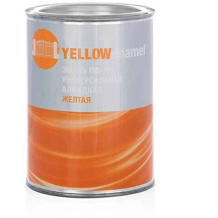 Эмаль ПФ-115 СТАНДАРТ полуматовая желтая (0,8кг)