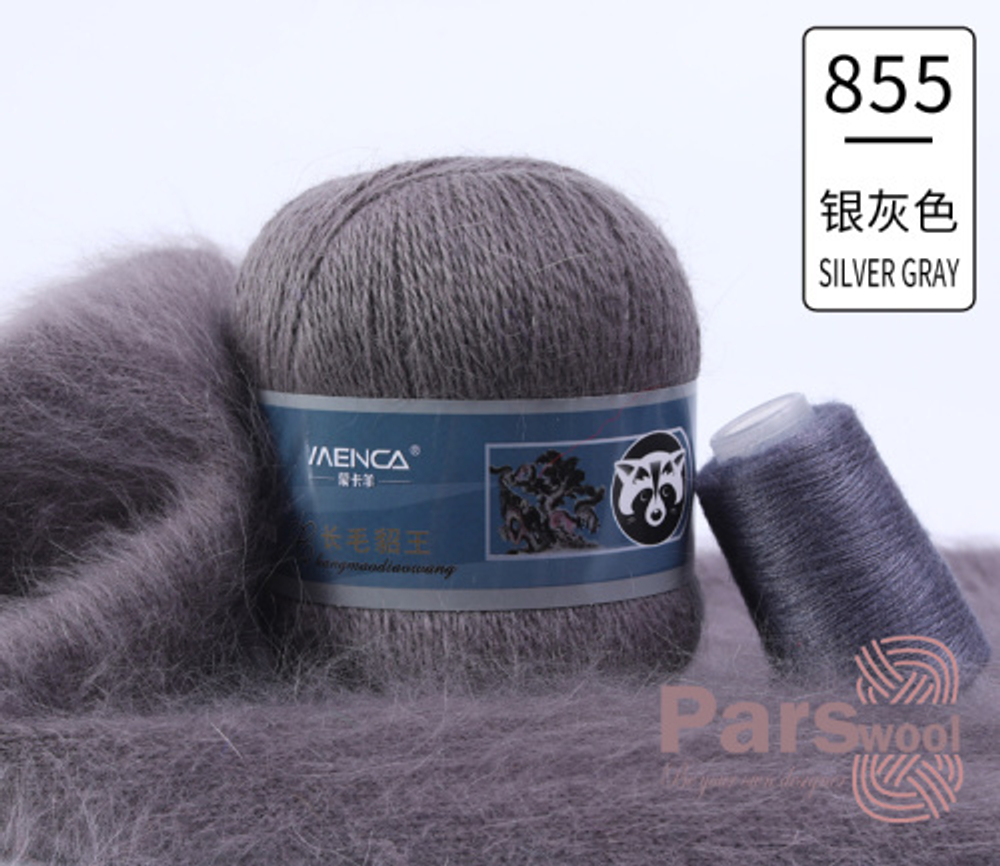 Пряжа Mink Wool (пух норки с синей этикеткой), 50г, 350м, 90%пух норки,10%полиамид (цена за 1 шт)