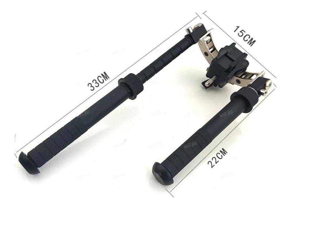 Сошки Atlas Bipod BT35-LW17 (OEM) с креплением на Weaver/Picatinny (13...25 см)