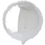 Шар фольгированный Круг 45 см (Серебряный)