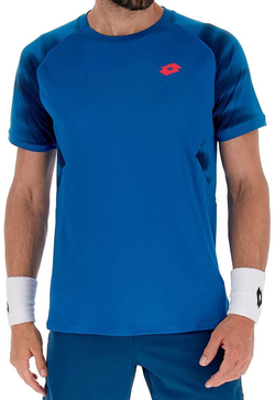 Мужская теннисная футболка Lotto Tech II D2 - небесный