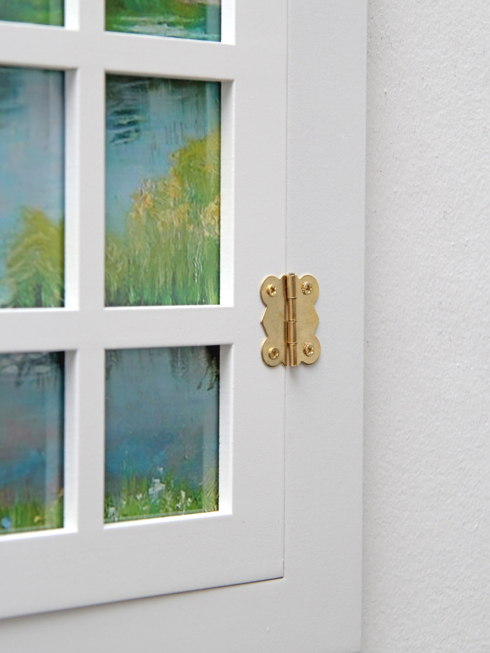 Панно со ставнями "Вид из окна" 37,5*49 см