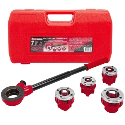 Клупп трубный со сменными плашками 9пр. FORCEKRAFT FK-323112