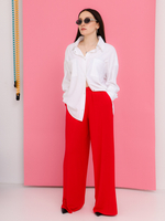 Брюки Вискоза, красные