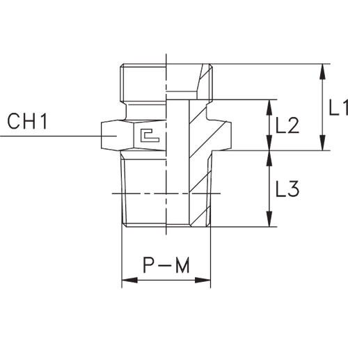 Штуцер FC DS14 NPT 3/8" (корпус)