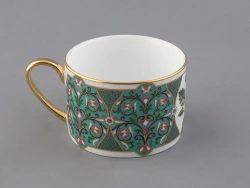 Подарочный набор чашка с блюдцем 250 мл, форма Соло, рисунок, Фиалка надрезанная, арт. 81.32656.00.1