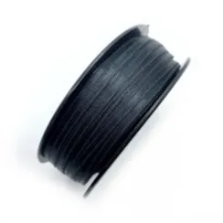 Атласная лента 3,5 мм, черная, Греция