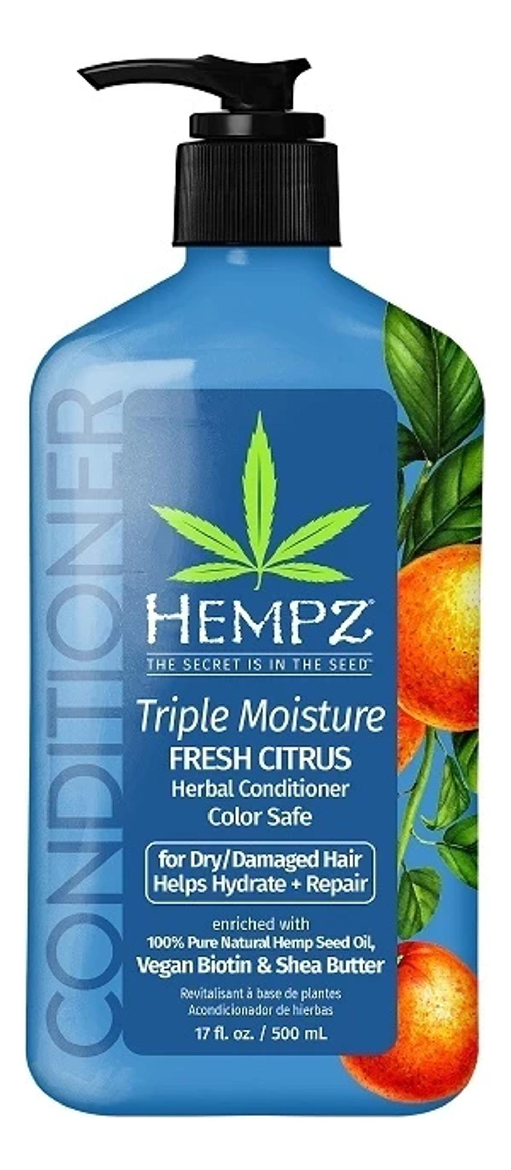 Hempz Кондиционер Тройное увлажнение -Triple Moisture Fresh Citrus Herbal Conditioner