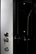 Душевая кабина Niagara Classic NG-3512-14LBKTG (120х80х210) низкий поддон(13см),стекло тонированное,3 места