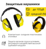 Строительные защитные наушники противошумные STAYER PROFI защита до 105дБ