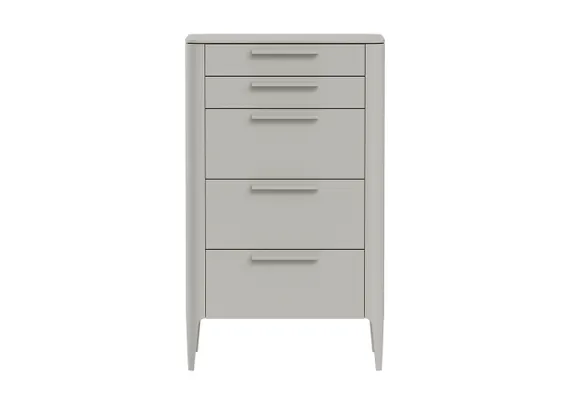 Комод Type высокии? 5 ящиков (серо-бежевый)