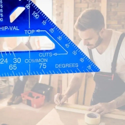 Линейка угольник Свенсона 180 мм синий, алюминий