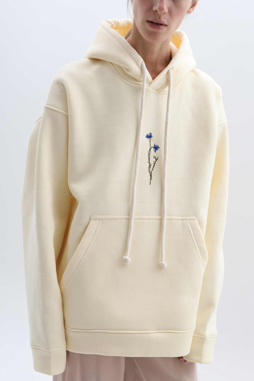 Худи Гербарий Warm Василек Экрю