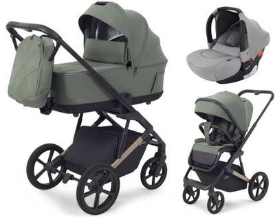 Детская коляска Rant Garda 3 в 1 с автокреслом Cruise Grey Olive