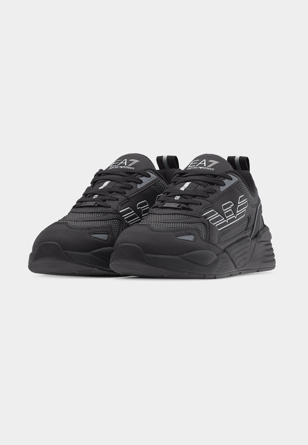 EA7 Emporio Armani ACE RUNNER SPECIAL UNISEX - кроссовки на шнуровке - Чёрный