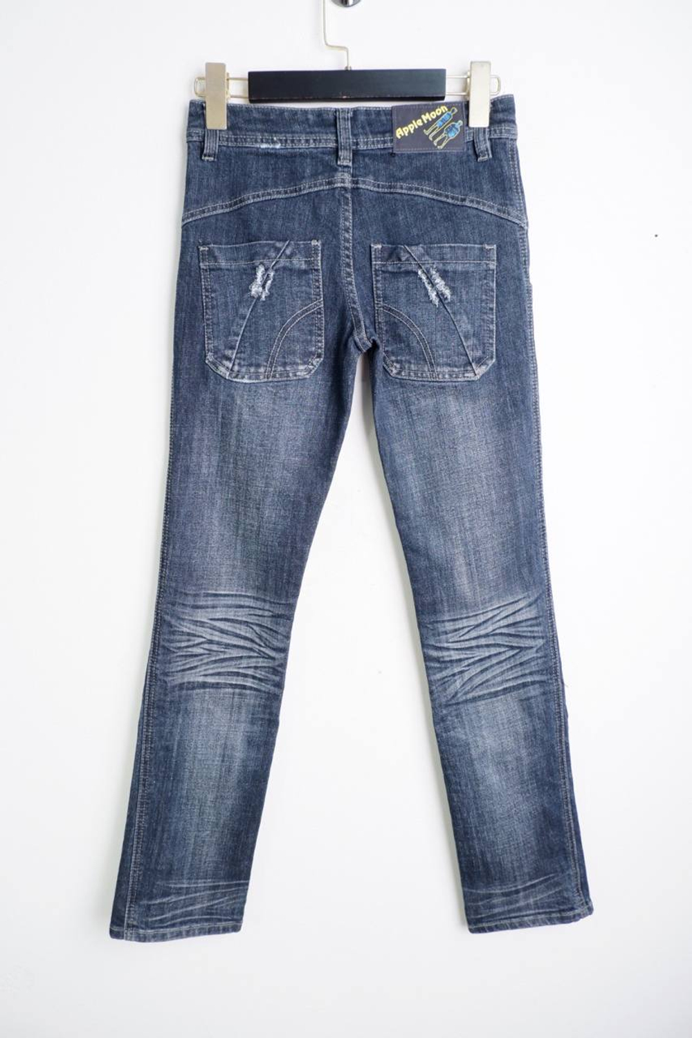 Джинсы обтягивающие, визуально на 12/13 лет