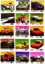 Вкладыши от жвачки - OTO MOTO - 1990-е годы - полная 1 серия 100 штук