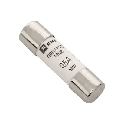 Плавкая вставка цилиндрическая ПВЦ (10x38) 0,5А EKF (20.00 шт.)