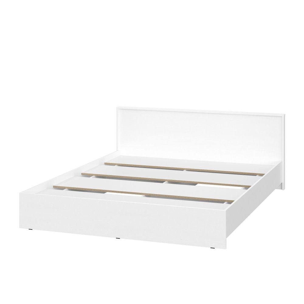 Кровать Берген КР-160 (белое дерево) без основания, ЛДСП, Интерьер Центр г.Пенза