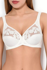 Бюстгальтер с мягкой чашкой на каркасах из дублированной микрофибры (Размер: 85E) (Цвет: молочный)