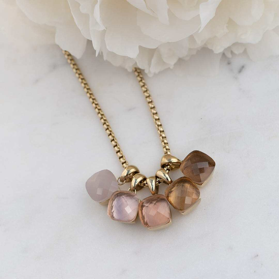 Колье Qudo Firenze Dark Rose Opal 400020.1 R/RG