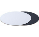 Подложка усиленная двусторонняя ЧЕРНЫЙ/жемчуг 3,2 мм. Диаметр 30