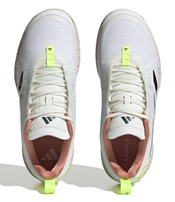 Женские теннисные кроссовки Adidas Avacourt - white/core black/lucid lemon - White