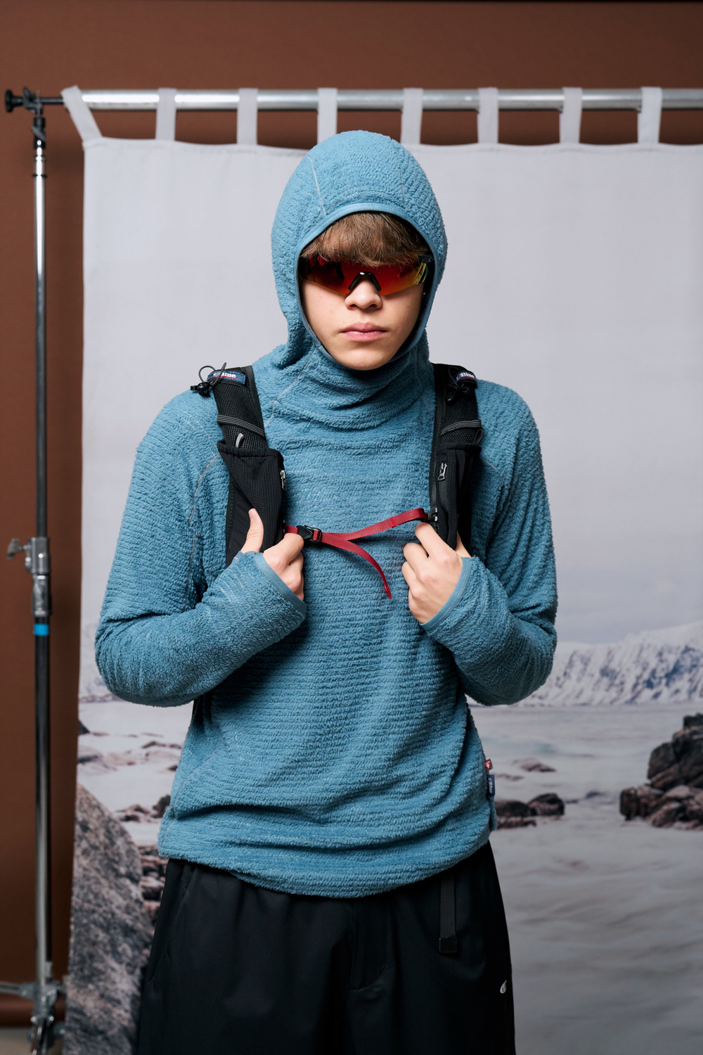 Худи Nothomme Blue Monte Lightweight Hooded Fleece Shirt "Velvet Blue"