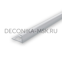 Раскладка для плитки наружная DECONIKA 8мм 2.5м Светло-серый глянцевый, Д-Пл8-Н-002ССГ