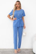 Костюм брючный (голубой) К11-81/6 Nikol