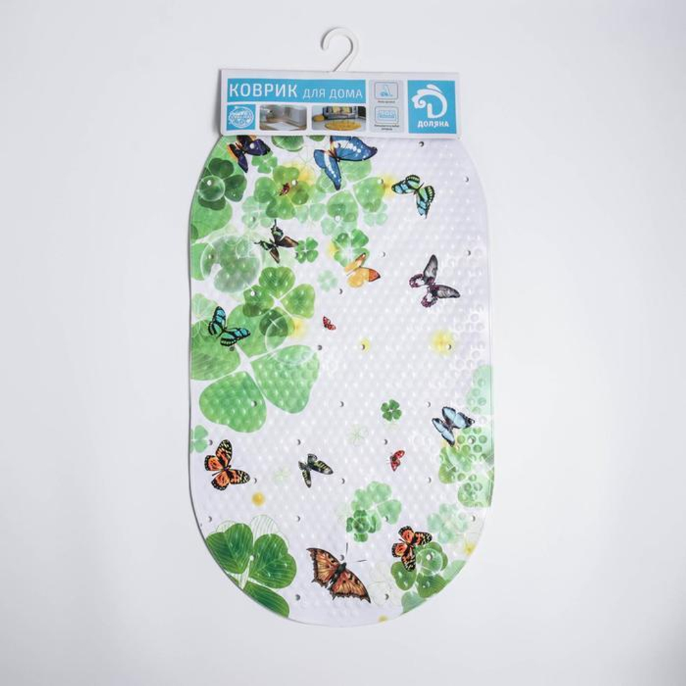 2987229 Коврик для ванны Доляна «Тропики», 38×68 см, цвет МИКС