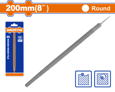 Рашпиль круглый по дереву 200 мм (12/120) WADFOW WFE2638