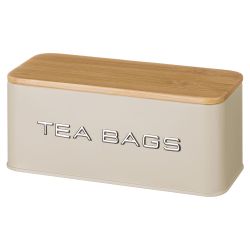 БАНКА AGNESS ДЛЯ ЧАЙНЫХ ПАКЕТИКОВ, 20,5Х9Х8 СМ, ЦВЕТ: IVORY