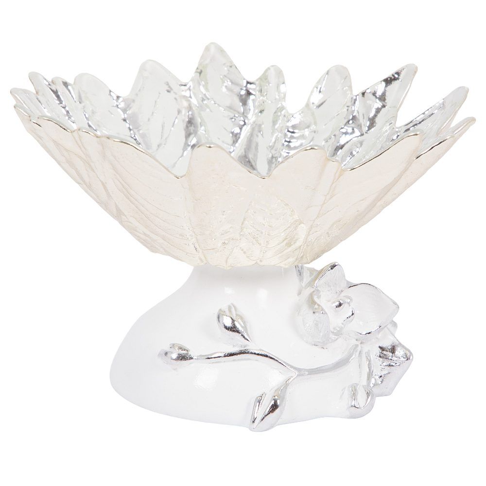 Фруктовница-конфетница Орхидея Лайм Серебро