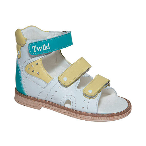 Ортопедическая обувь малосложная без утепленной подкладки для детей TW-173  (Размер: 30, Возраст: Детские, Цвет: бело-желтый)