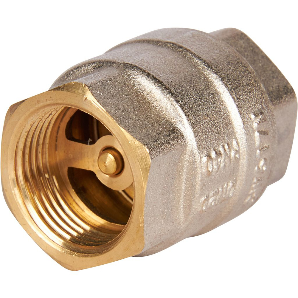 Клапан обратный ROMMER RVC-0001 - 3/4" (ВР/ВР, PN40, Tmax 120°C, с металлическим седлом)