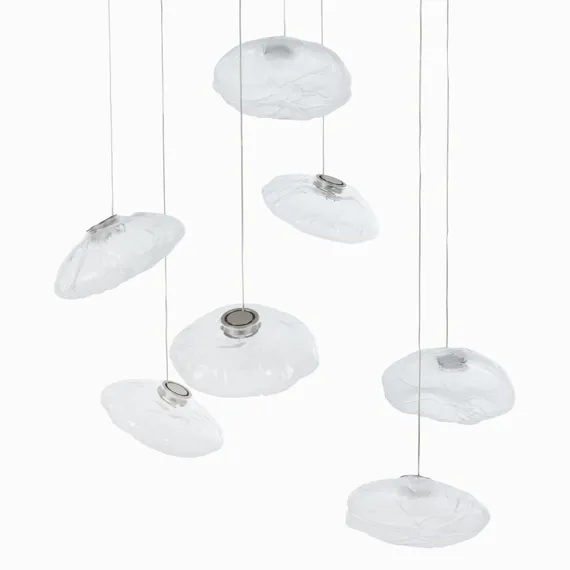 Подвесной светильник Cloud Ø90 см, прозрачный, белый