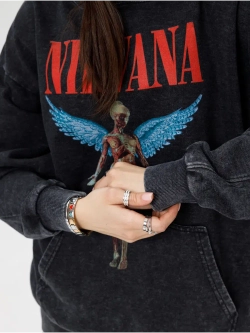 Худи PARABOLA Nirvana оверсайз варенка для мужчин и женщин