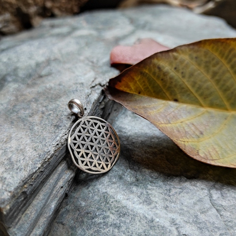 Кулон ЦВЕТОК ЖИЗНИ малый, серебро