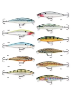 Воблер Flat Rap 08, 8см, 7гр, цвет BLK, плавающий