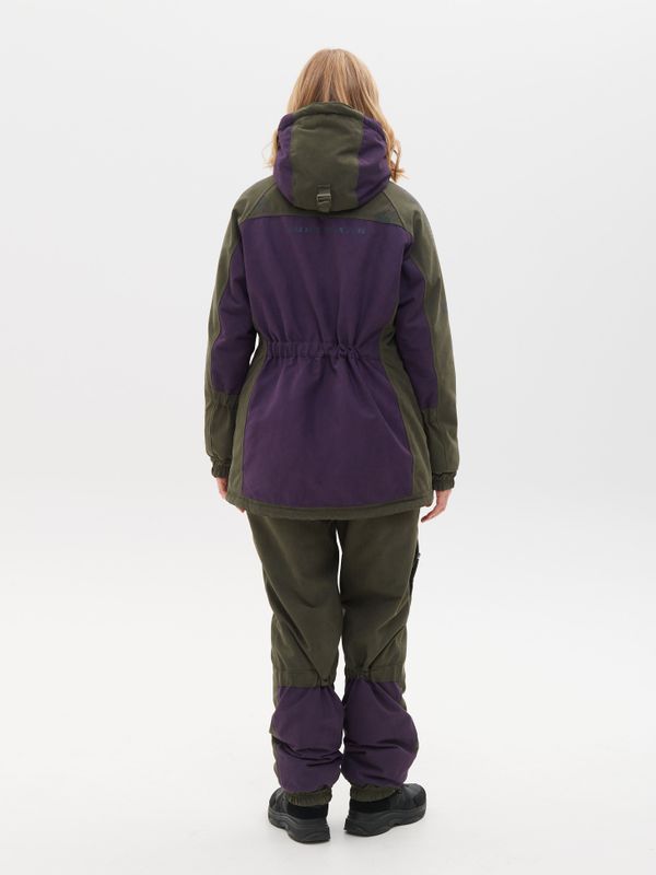 Костюм демисезонный женский Селенга ткань Исландия цвет Хаки/Фиолетовый