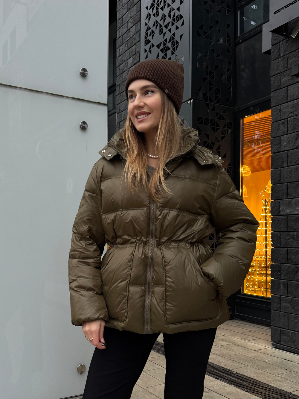 Пуховик BAE лак хаки