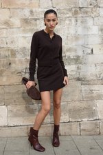 Костюм из шерсти и кашемира, Коричневый