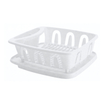 Сушилка для посуды "Verona" 360х310х125 мм с поддоном (белый)