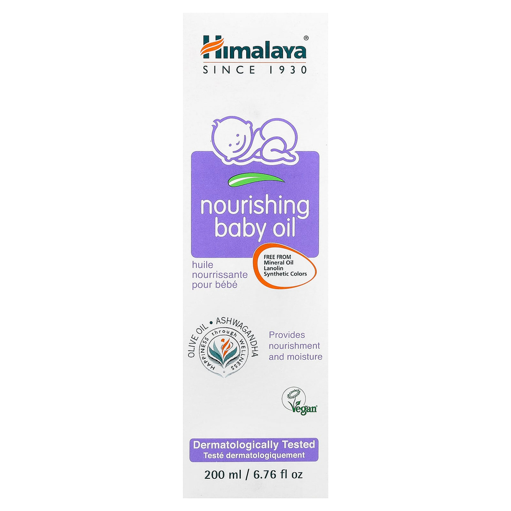 Himalaya, Питательное Детское Масло, Оливковое Масло и Зимняя Вшня, 6,76 жидких унций (200 мл)