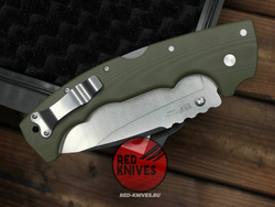 Нож Cold Steel 5 Max - руокять зеленый G10, светлый клинок