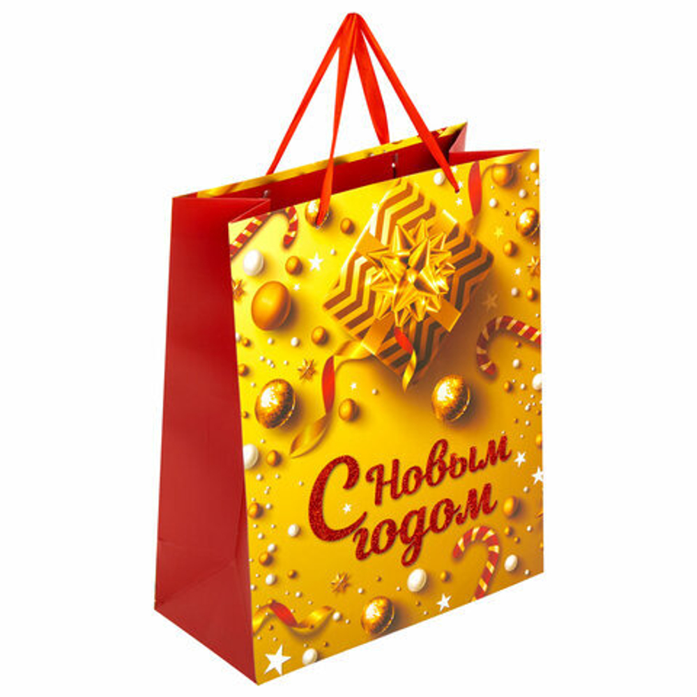 Сумка лам. 26*32*13см New Year тиснение 1шт