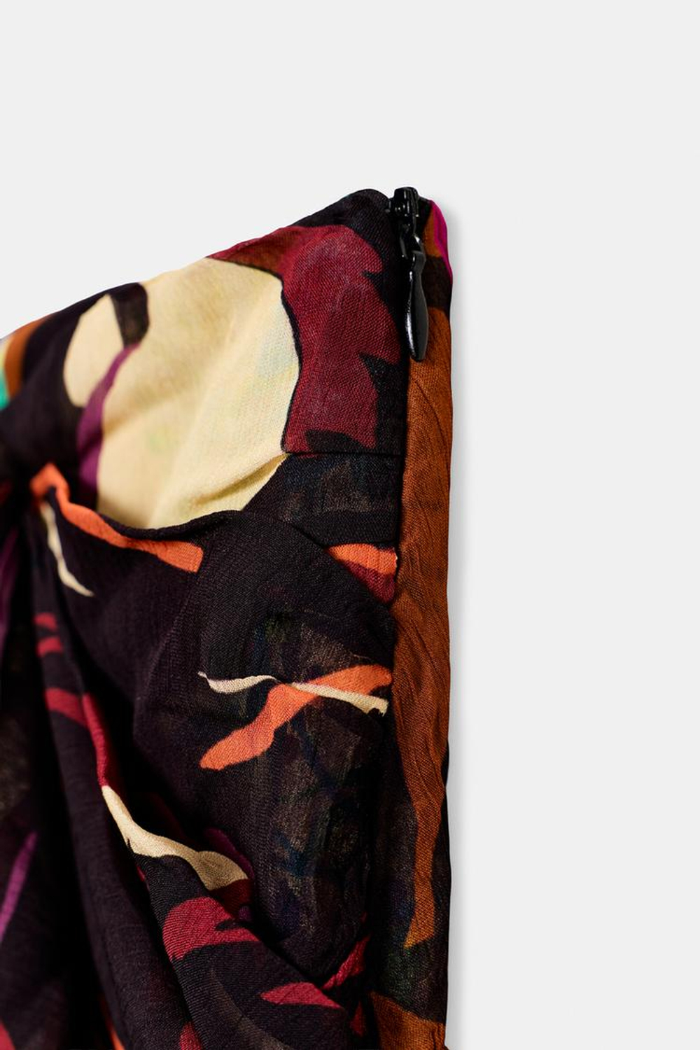 ZARA ЮБКА-ПАРЕО С ДРАПИРОВКОЙ И ПРИНТОМ, РАЗНОЦВЕТНЫЙ